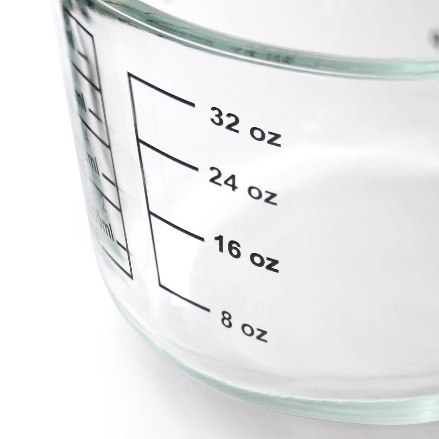 Oster Coolidge 4-Cup Clear Glass Measuring Cup with Snap-On Pour Lid