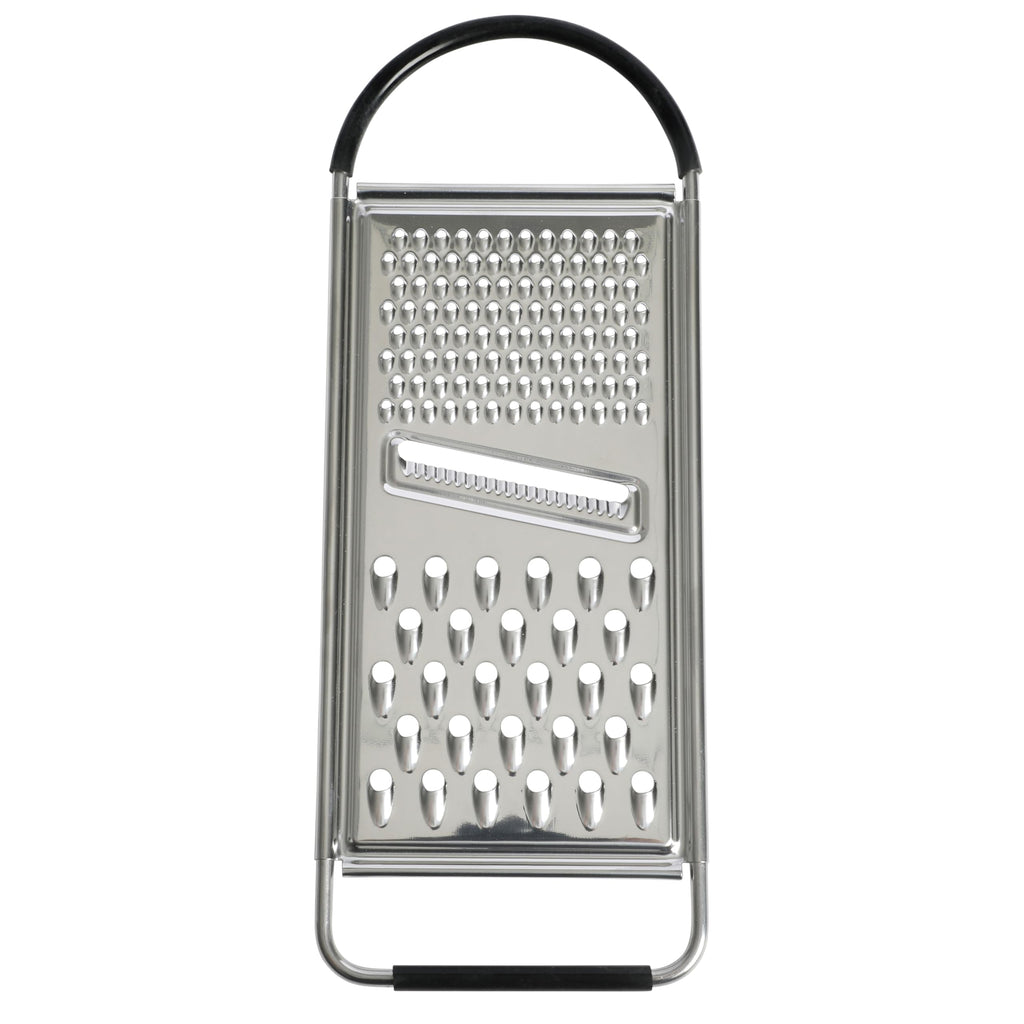 Oster Helmsdale Flat Cheese Grater with Anti-Slip Handle – Stainless Steel Handheld Grater & Zester for Cheese, Chocolate & Citrus