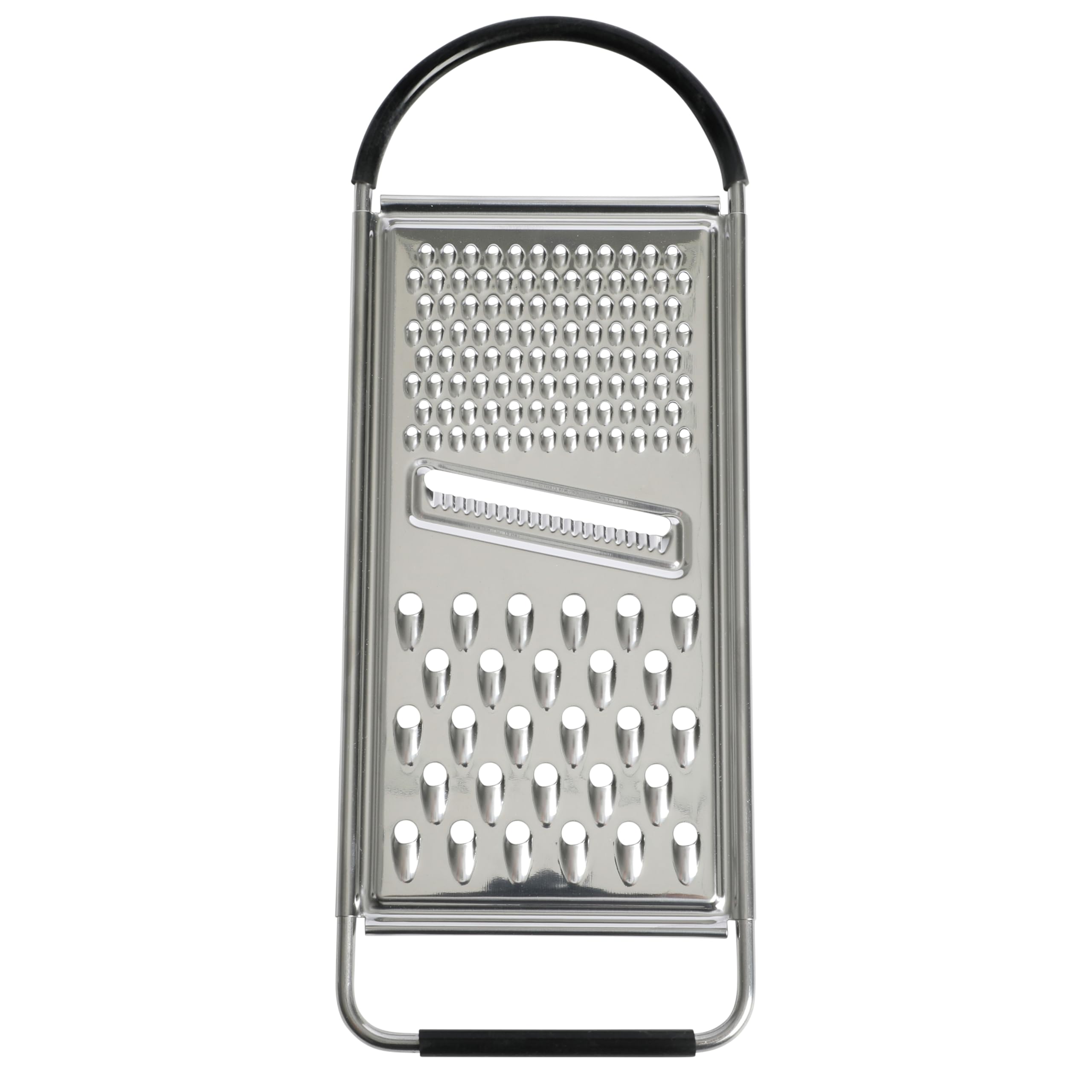 Oster Helmsdale Flat Cheese Grater with Anti-Slip Handle – Stainless Steel Handheld Grater & Zester for Cheese, Chocolate & Citrus