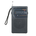 Supersonic SC-1105 AM/FM Pocket Radio with Earphone Jack, Black