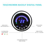 Vie Air 50-Inch Luxury Digital 3-Speed High-Velocity Tower Fan with Remote – Oscillating, Ionizer, Touchscreen, Bedroom & Living Room