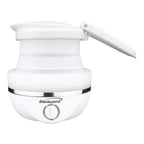 Brentwood Dual Voltage 3.3-Cup Collapsible Travel Kettle – White, 800W Silicone Folding Electric Kettle for Travel
