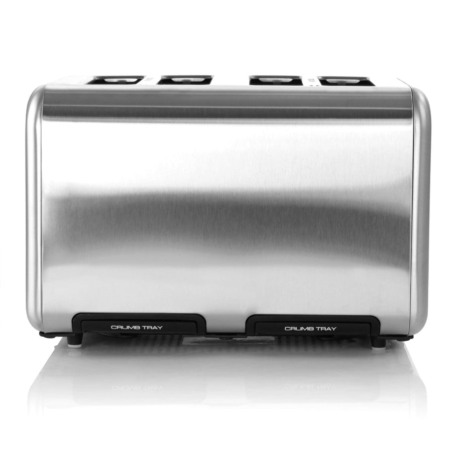 MegaChef 4 Slice Extra-Wide Slot Toaster, Stainless Steel
