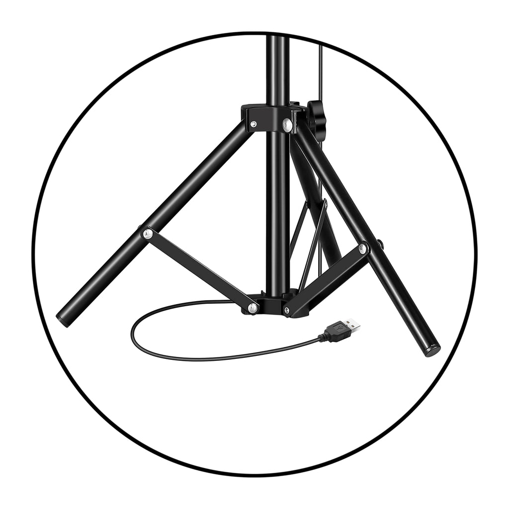 SuperSonic SC-2310SRH Pro Live Stream 10-Inch Heart Shaped Selfie Ring Light - 120 LEDs, 3 Color Modes, Tripod Extends to 42.5 Inches