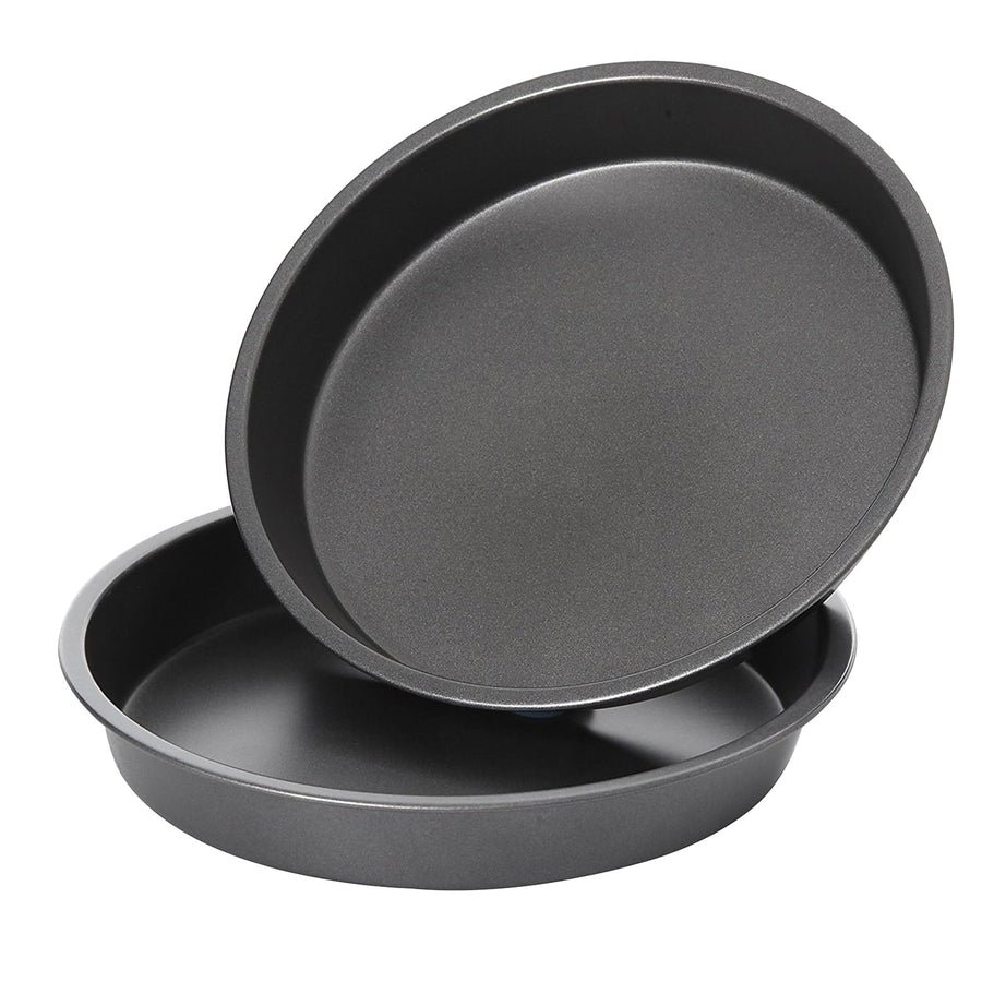 Gibson Home Nonstick Carbon Steel Bakeware Set, 5-Piece with Cookie Sheet, Muffin Pan, Loaf Pan and 2 Round Cake Pans, Gray, Love-to-Bake