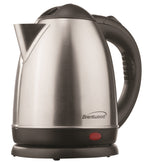 Brentwood KT-1780 Cordless Electric Kettle – 1.5L Stainless Steel with Auto Shut-Off (Silver)