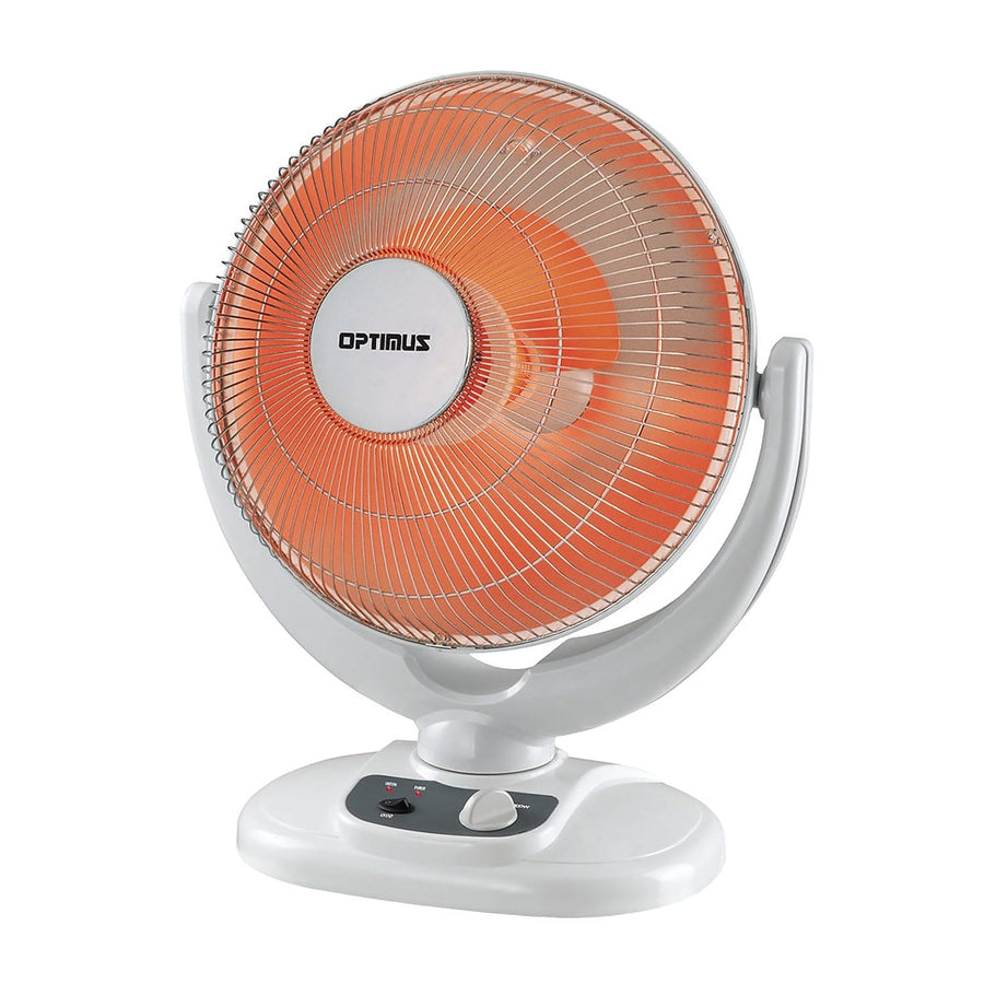 Optimus H-4439 14-Inch Oscillating Radiant Dish Heater, 800W/1200W