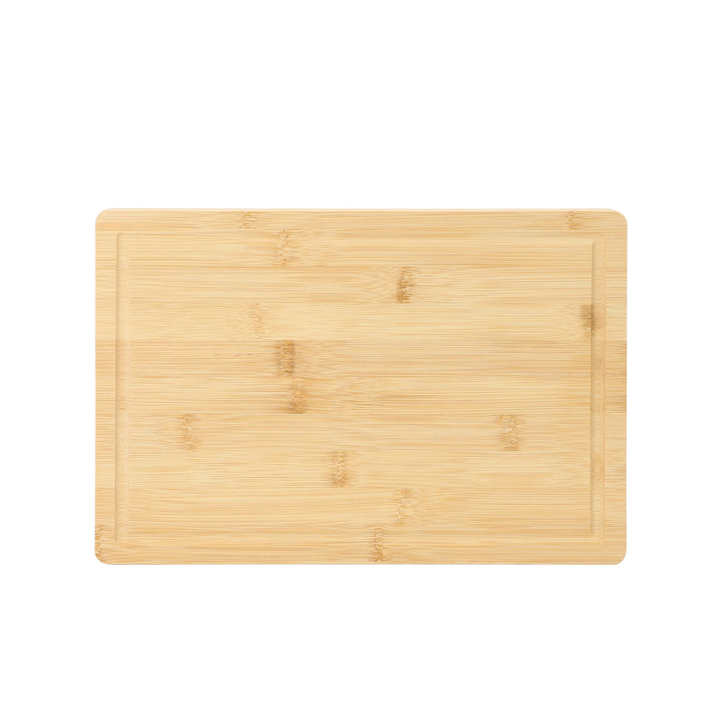 Elama 3-Piece Bamboo Wood Cutting & Serving Board Set – 10", 12.6" & 15.75" Charcuterie, Prep & Serving Boards