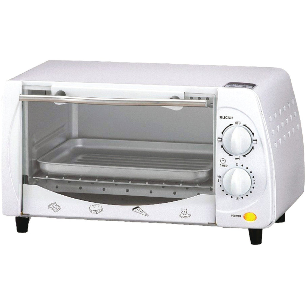 Brentwood white 9-liter 4-slice toaster oven broiler