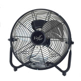 Vie Air 20 inch industrial all-metal 3-speed floor fan in black