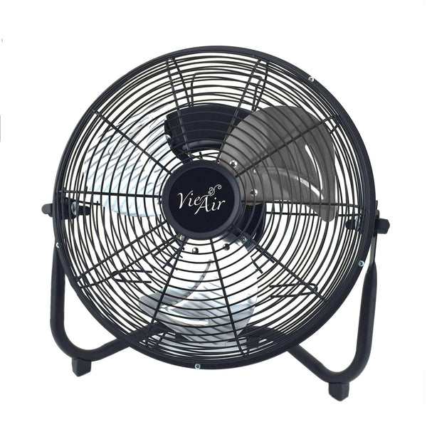 Vie Air 20 inch industrial all-metal 3-speed floor fan in black