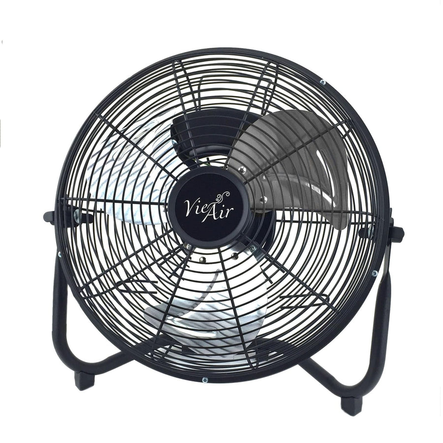 Vie Air 20 inch industrial all-metal 3-speed floor fan in black
