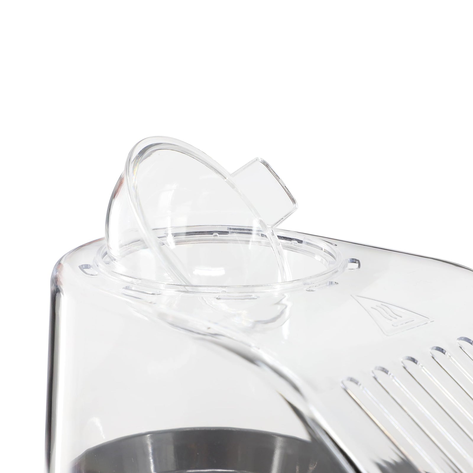 MegaChef 1200W Hot Air Popcorn Popper, Oil-Free Electric Popcorn Maker with Measuring Cup, Red