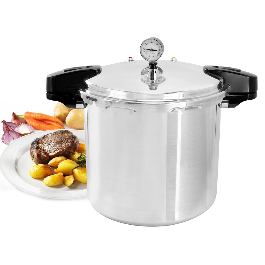 MegaChef 24-Quart Aluminum Stovetop Pressure Cooker & Canner