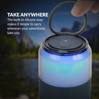 SuperSonic SodaBoom SC-2335BT Portable Bluetooth 5.4 LED Speaker with TWS Pairing - Blue
