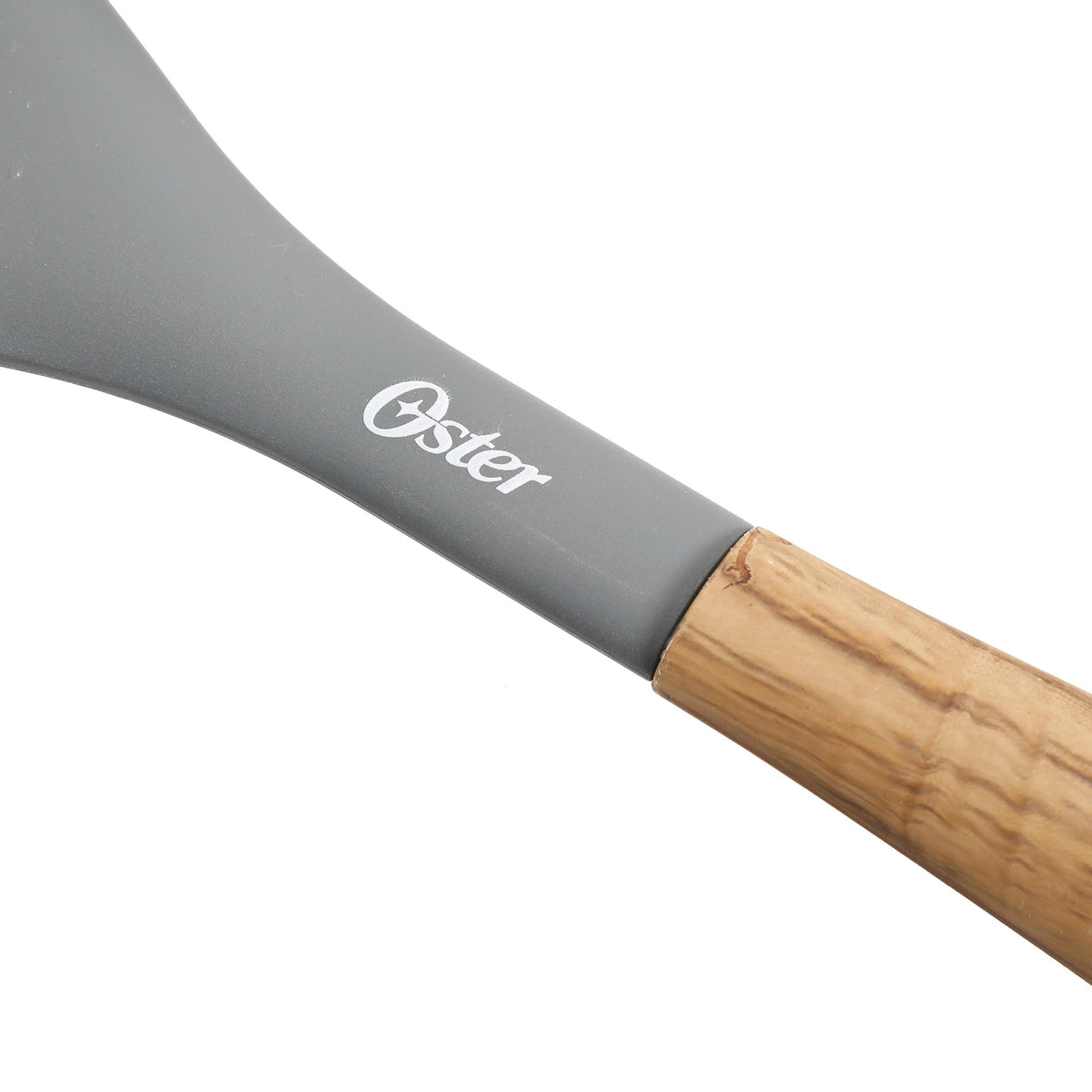 Oster Everwood 5-Piece Nylon Kitchen Tools Set, Grey & Wood