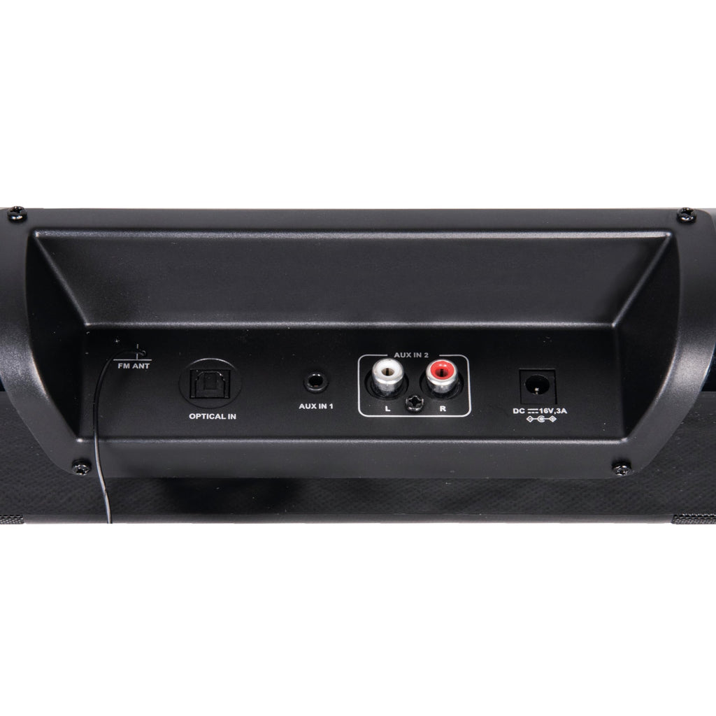 SuperSonic SC-1419SBA 37-Inch 40W Bluetooth & Wi-Fi Soundbar with Alexa Voice Control - Optical, RCA, Aux, FM Radio