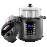 MegaChef 6-Quart 11-in-1 Electric Pressure Cooker & Multi-Cooker with Stainless Steel Crock