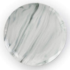 Elama Fine Marble 16-Piece Stoneware Dinnerware Set – Black & White Service for 4
