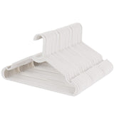Elama notched plastic clothes hangers 50-pack in white