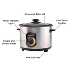 Brentwood TS-1020S 10-Cup Stainless Steel Persian Rice Cooker – Crunchy Tahdig with Timer