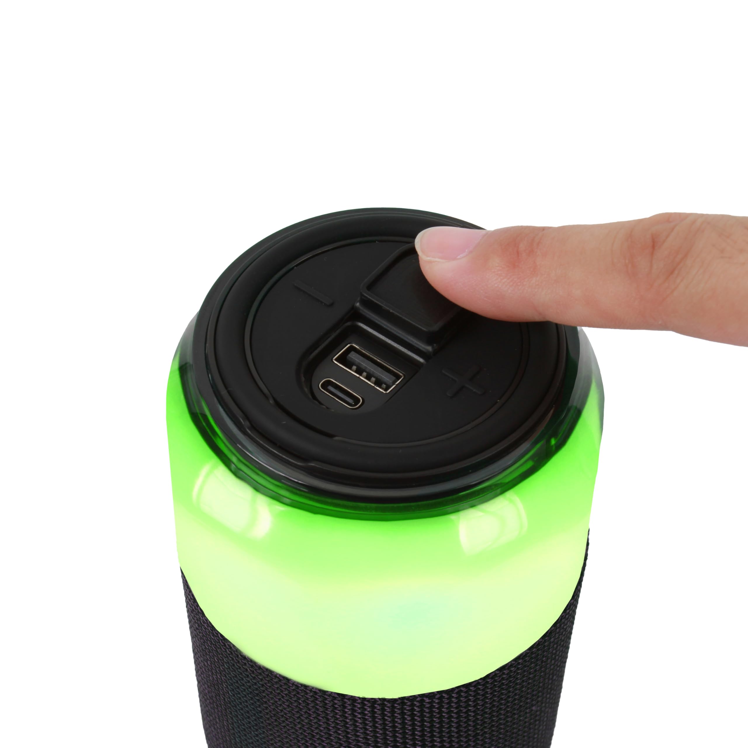 SuperSonic SodaBoom SC-2335BT Bluetooth 5.4 LED Speaker - Black, 10W, TWS