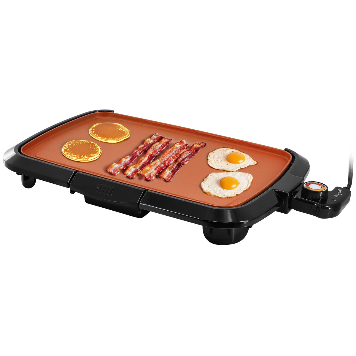 MegaChef 16 Inch Electric Grill with Copper Non-Stick Coating, 1200W