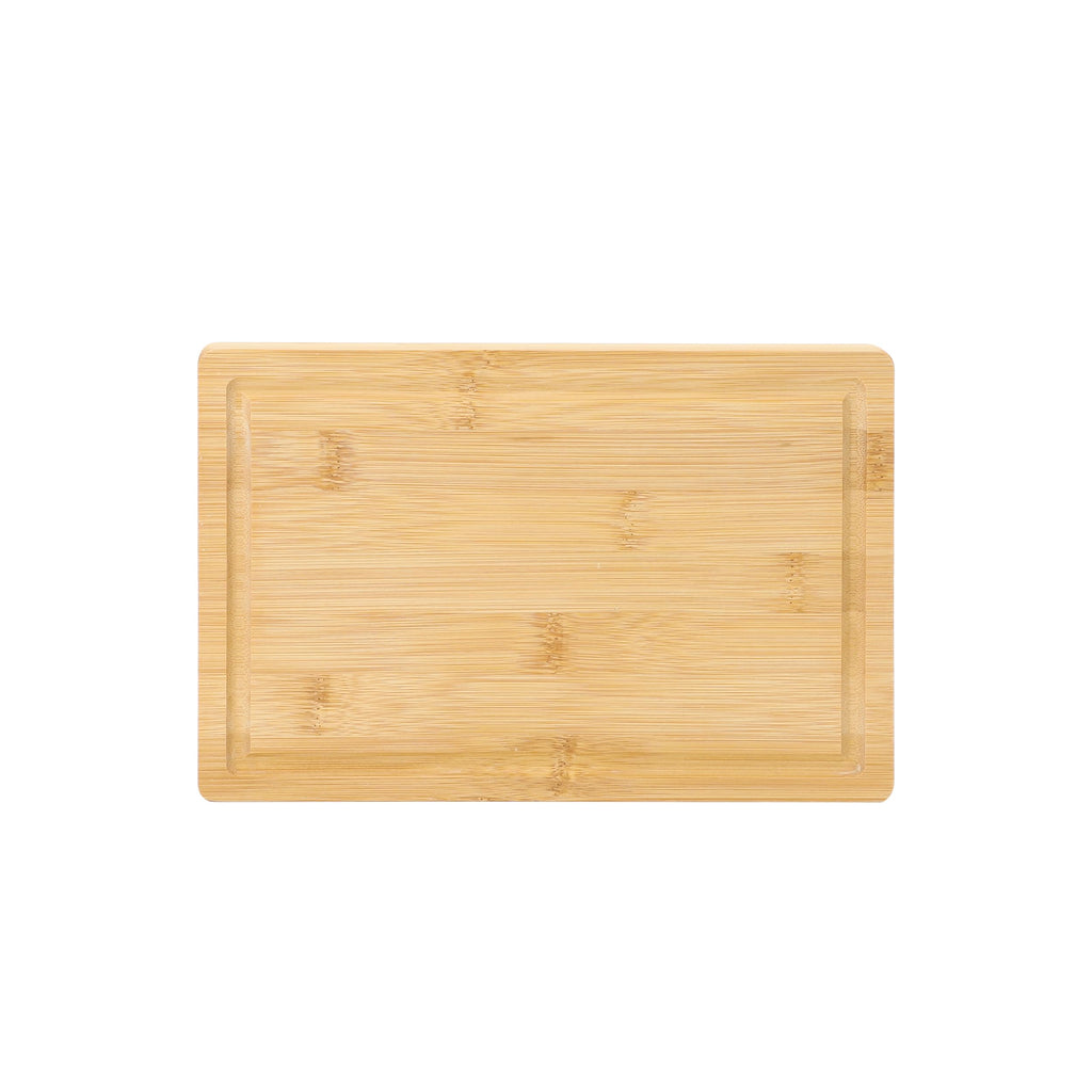 Elama 3-Piece Bamboo Wood Cutting & Serving Board Set – 10", 12.6" & 15.75" Charcuterie, Prep & Serving Boards