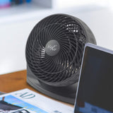Vie Air VA-8TBF 8 Inch High-Velocity Turbo Desk & Floor Fan, 3-Speed, Tilting Head