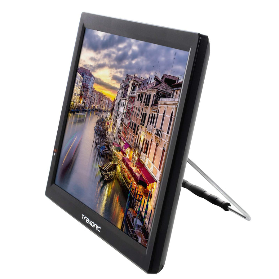 Trexonic Portable Rechargeable 14 inch LED TV with HDMI, SD/MMC, USB, VGA, AV In/Out and Built-in Digital Tuner