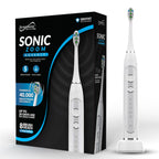SuperSonic TB-5100 Sonic Zoom Advance Rechargeable Toothbrush with Wireless Charging, White