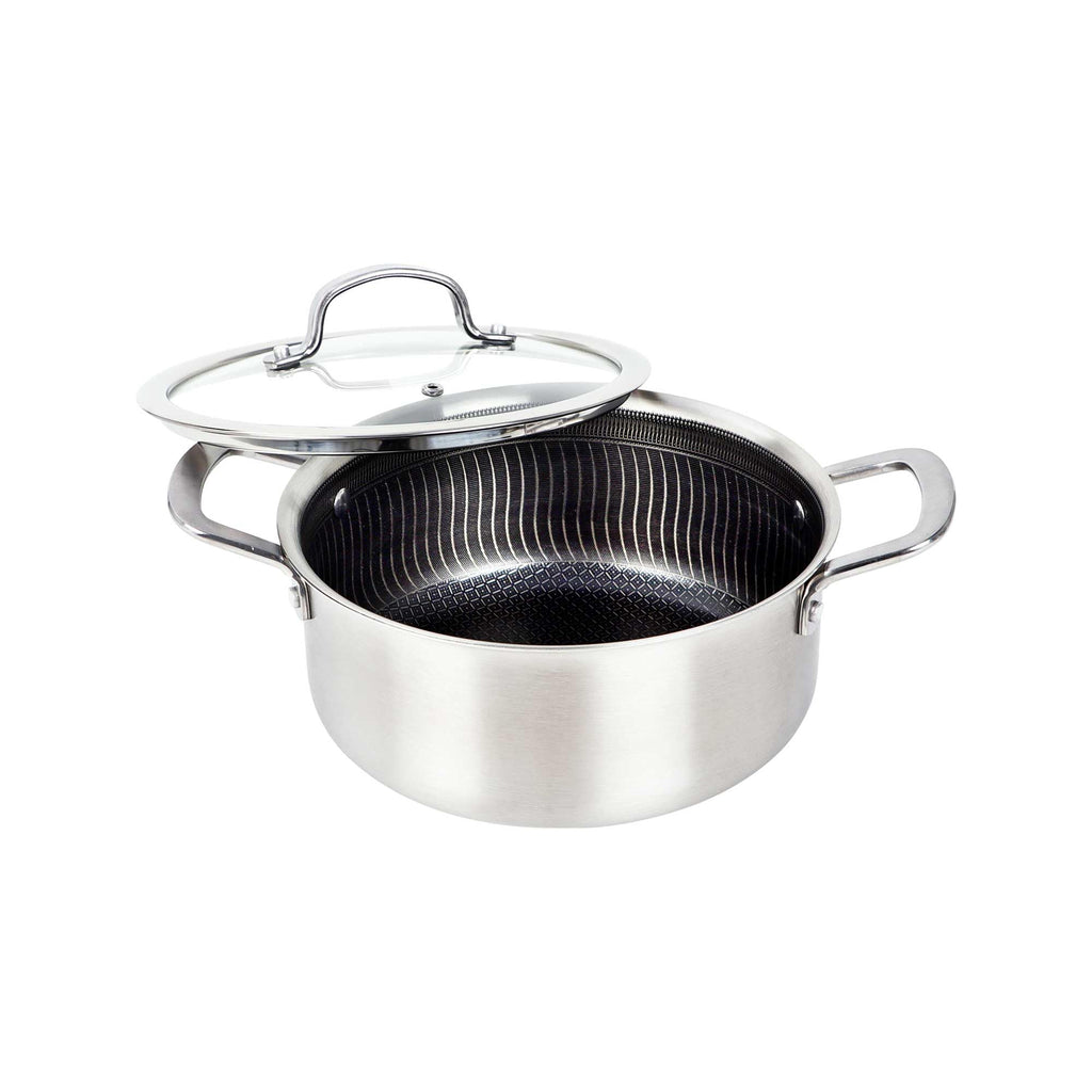 Brentwood B-DUH22L 4-quart 3-ply stainless steel hybrid nonstick Dutch oven