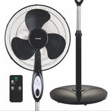 Optimus F-1672WH 16 Inch Oscillating Stand Fan with Remote, Timer & Natural Wind Mode, White