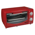 Better Chef IM-257R 9-Liter Toaster Oven Broiler – Red 4-Slice Countertop Oven with Bake, Broil, Toast & Roast and 60-Minute Timer
