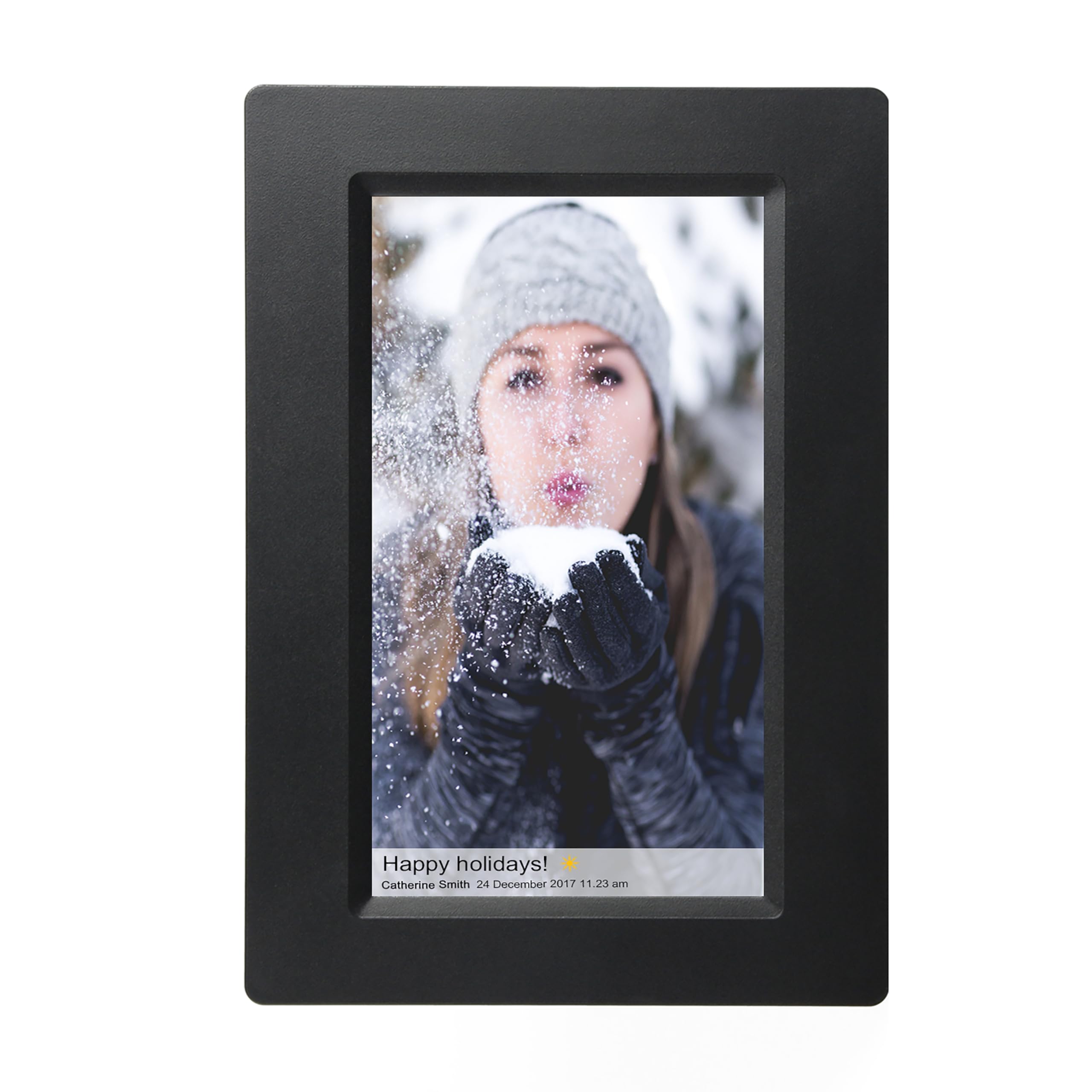 Supersonic 10-Inch Smart WiFi Digital Photo Frame with 16GB Storage, Black