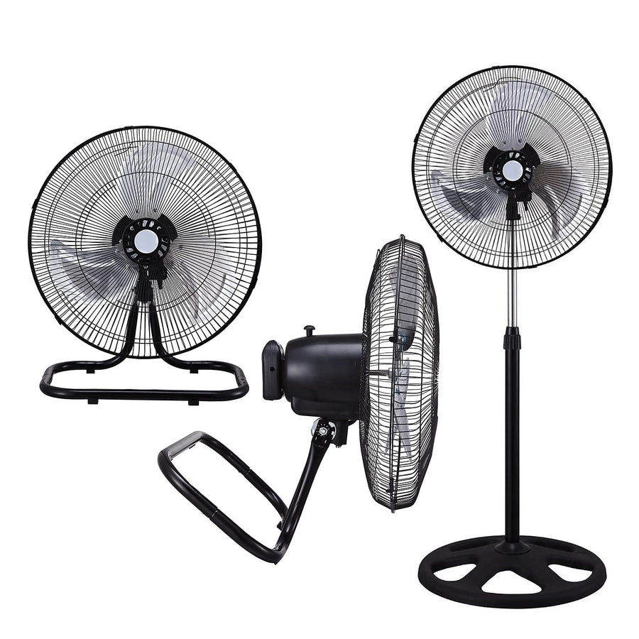 Brentwood Kool Zone F-1831B 18 in. Industrial 3-in-1 Fan, Black
