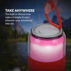 Supersonic SodaBoom SC-2335BT Multi-Color Glowing Bluetooth Speaker, Red LED