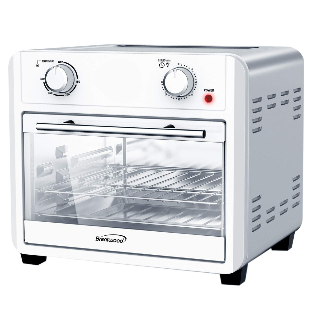 Brentwood silver stainless steel 24-quart convection air fryer toaster oven