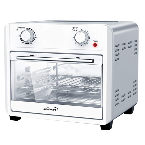 Brentwood silver stainless steel 24-quart convection air fryer toaster oven