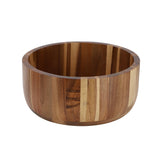 Large Acacia Wood Salad Bowl, 10.5 Inch, 156 Oz Serving Bowl, Natural Grain, Elama