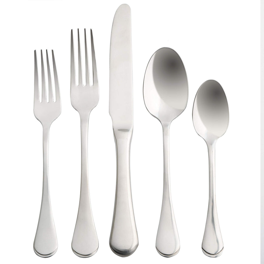 Gibson Home Classic Manchester 70080.20 20-Piece Flatware Set, Service for 4, Mirror-Polished Stainless Steel, Hollow-Handle Knives, Gift Box