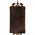 Bedford Clock Collection Leo 21" Chestnut Wood Chiming Pendulum Wall Clock – Quartz Westminster Chimes with Swinging Pendulum & Roman Numeral Dial