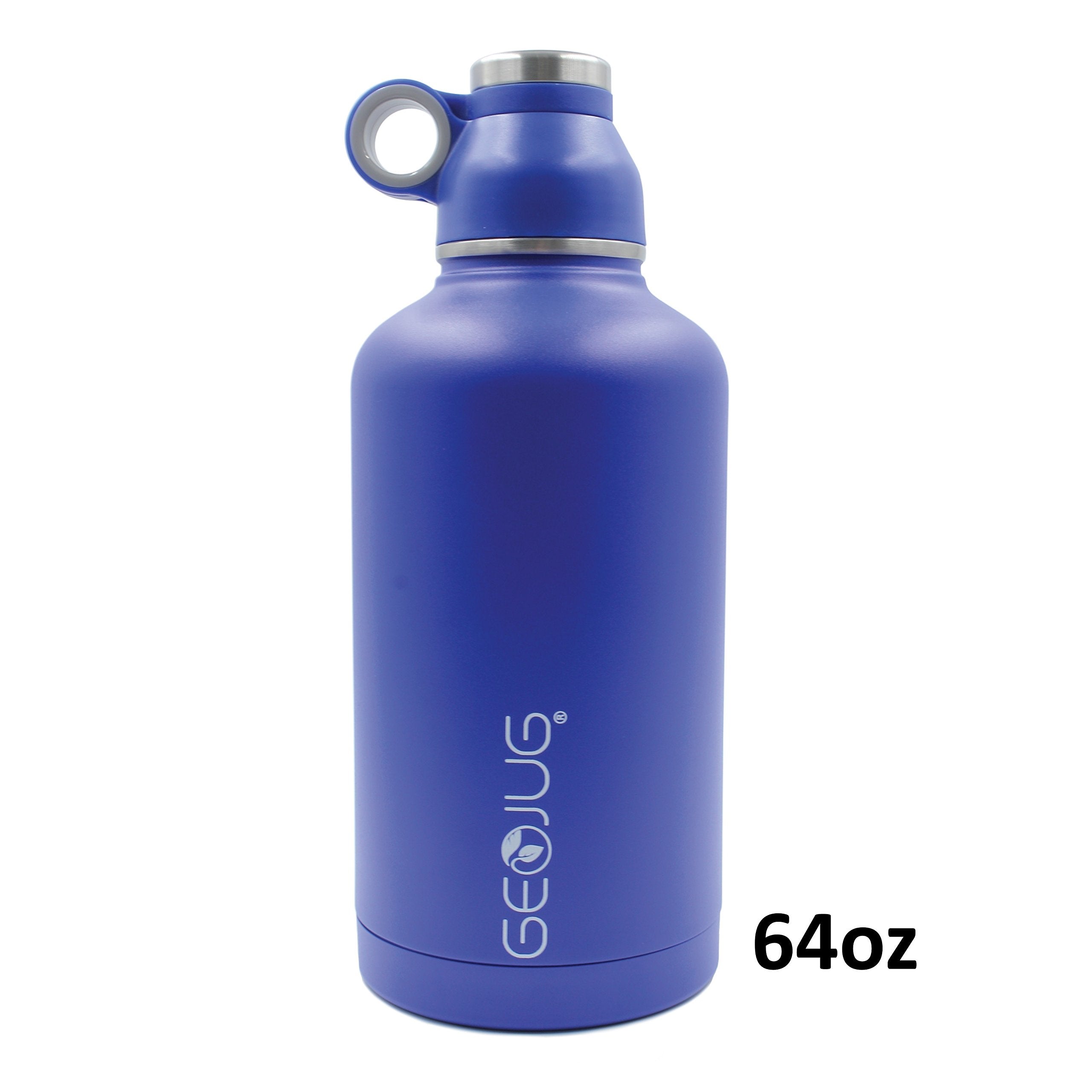 Brentwood GeoJug 18 oz Stainless Steel Vacuum Insulated Water Bottle, Blue