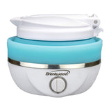 Brentwood collapsible travel kettle collapsed for packing