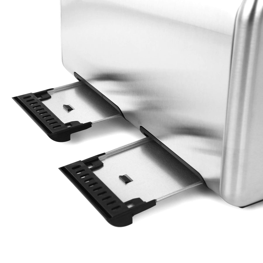 MegaChef 4 Slice Extra-Wide Slot Toaster, Stainless Steel