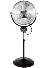 Optimus F-4205 20-Inch 3-Speed Industrial-Grade High-Velocity Oscillating Stand Fan, Chrome Grill