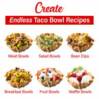 Brentwood TS-257R 10 in Electric Tortilla & Taco Bowl Maker - Red, 750W, Fits 8 in and 10 in Tortillas