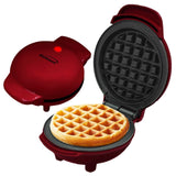 Brentwood TS-2141R red 5-inch non-stick mini waffle maker