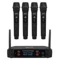 SuperSonic SC-909 black four-channel 2.4GHz wireless microphone system with four handheld mics