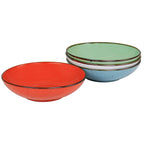 Elama Evelynn 20-Piece Mix & Match Stoneware Dinnerware Set – Assorted Colors Service for 4